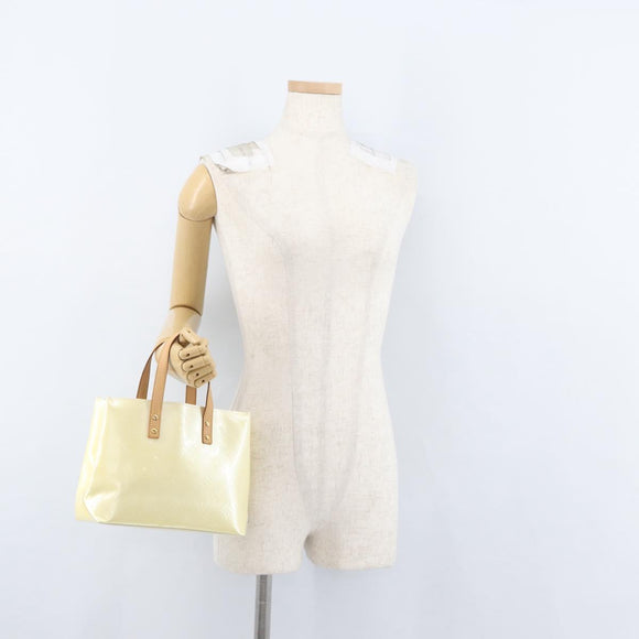 LOUIS VUITTON Monogram Vernis Reade PM Hand Bag Perle M91336 LV Auth ki6453