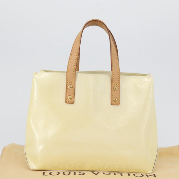 LOUIS VUITTON Monogram Vernis Reade PM Hand Bag Perle M91336 LV Auth ki6453
