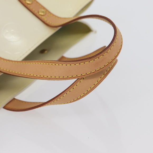 LOUIS VUITTON Monogram Vernis Reade PM Hand Bag Perle M91336 LV Auth ki6453