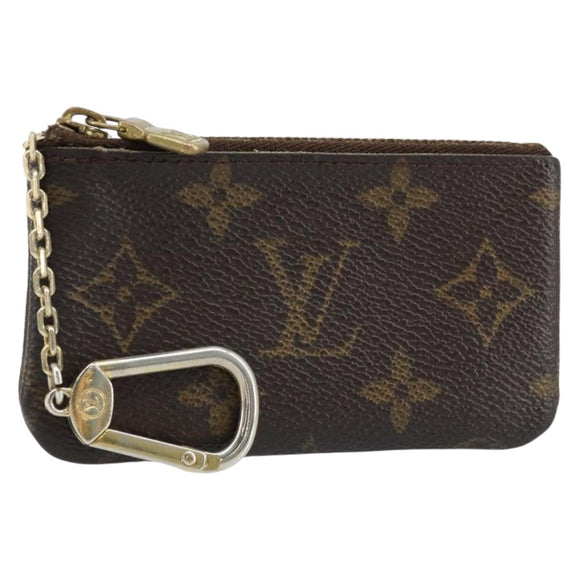 LOUIS VUITTON Monogram Pochette Cles Coin Purse M62650 LV Auth ki6454