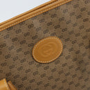 GUCCI Micro GG Supreme Tote Bag PVC Beige Gold Auth ki6459-14