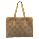 GUCCI Micro GG Supreme Tote Bag PVC Beige Gold Auth ki6459-3