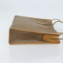 GUCCI Micro GG Supreme Tote Bag PVC Beige Gold Auth ki6459-4