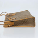 GUCCI Micro GG Supreme Tote Bag PVC Beige Gold Auth ki6459-5