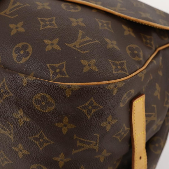LOUIS VUITTON Monogram Saumur 35 Shoulder Bag M42254 LV Auth ki6465