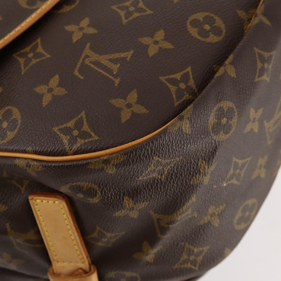 LOUIS VUITTON Monogram Saumur 35 Shoulder Bag M42254 LV Auth ki6465