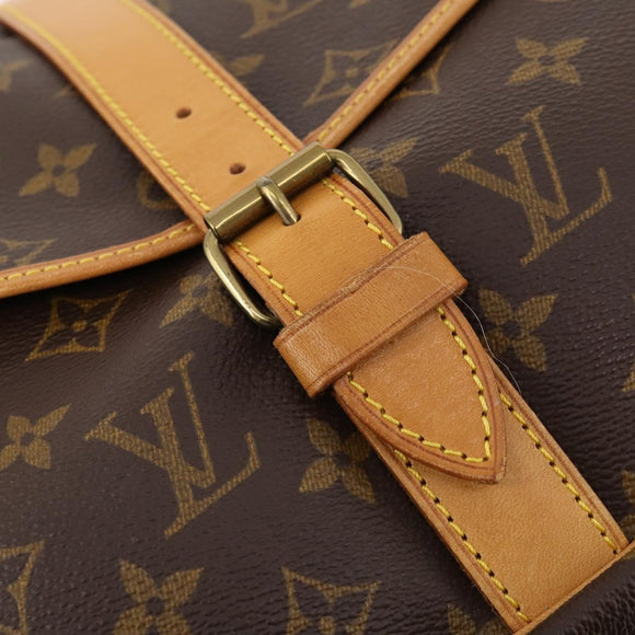 LOUIS VUITTON Monogram Saumur 35 Shoulder Bag M42254 LV Auth ki6465