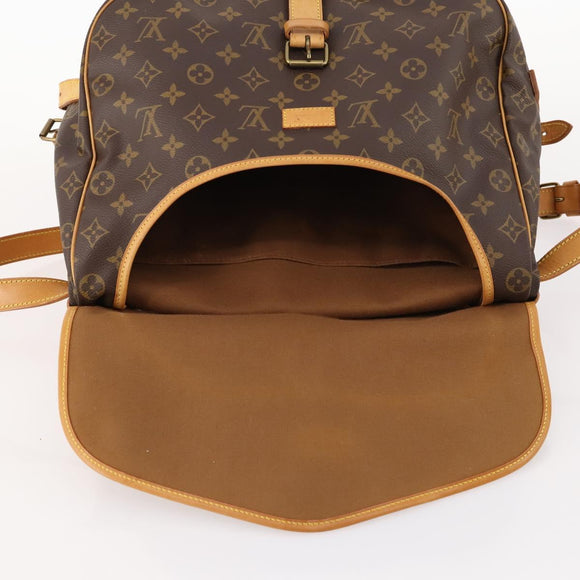 LOUIS VUITTON Monogram Saumur 35 Shoulder Bag M42254 LV Auth ki6465