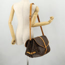 LOUIS VUITTON Monogram Saumur 35 Shoulder Bag M42254 LV Auth ki6465-27