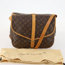 LOUIS VUITTON Monogram Saumur 35 Shoulder Bag M42254 LV Auth ki6465-12