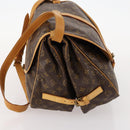 LOUIS VUITTON Monogram Saumur 35 Shoulder Bag M42254 LV Auth ki6465-3