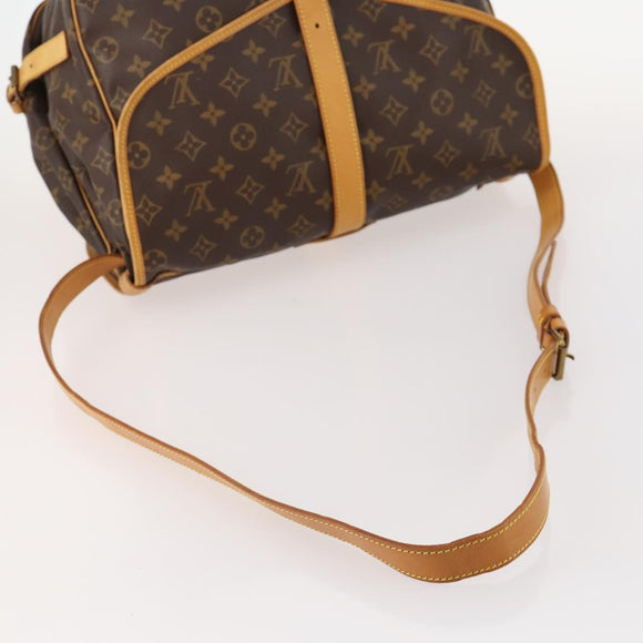 LOUIS VUITTON Monogram Saumur 35 Shoulder Bag M42254 LV Auth ki6465