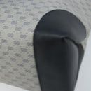 GUCCI Micro GG Supreme Tote Bag PVC Navy Gold Auth ki6466-16