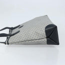 GUCCI Micro GG Supreme Tote Bag PVC Navy Gold Auth ki6466-4