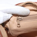 CELINE Macadam Canvas Clutch Bag PVC Leather Beige Gold Auth ki6467-26