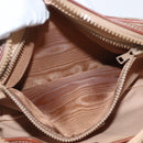 CELINE Macadam Canvas Clutch Bag PVC Leather Beige Gold Auth ki6467-10