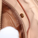 CELINE Macadam Canvas Clutch Bag PVC Leather Beige Gold Auth ki6467-11