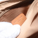 CELINE Macadam Canvas Clutch Bag PVC Leather Beige Gold Auth ki6467-12