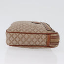 CELINE Macadam Canvas Clutch Bag PVC Leather Beige Gold Auth ki6467-3
