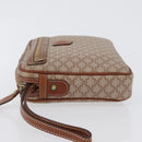 CELINE Macadam Canvas Clutch Bag PVC Leather Beige Gold Auth ki6467-4