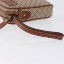 CELINE Macadam Canvas Clutch Bag PVC Leather Beige Gold Auth ki6467-7