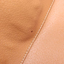 CELINE Macadam Canvas Pouch PVC Leather Brown Gold Auth ki6473-11