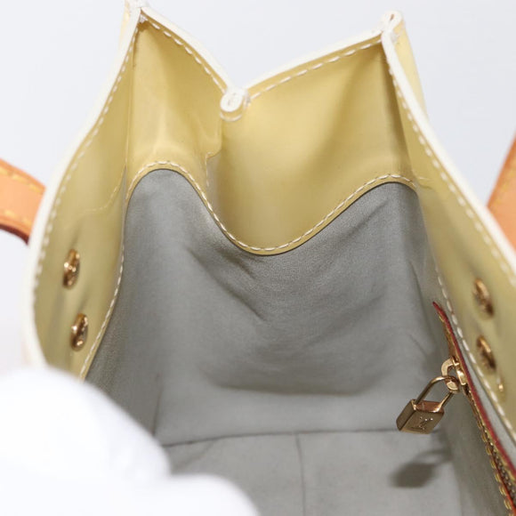 LOUIS VUITTON Monogram Vernis Reade PM Hand Bag Perle M91336 LV Auth ki6479