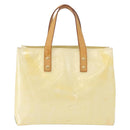 LOUIS VUITTON Monogram Vernis Reade PM Hand Bag Perle M91336 LV Auth ki6479-13