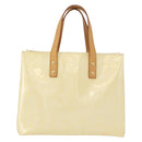 LOUIS VUITTON Monogram Vernis Reade PM Hand Bag Perle M91336 LV Auth ki6479-2