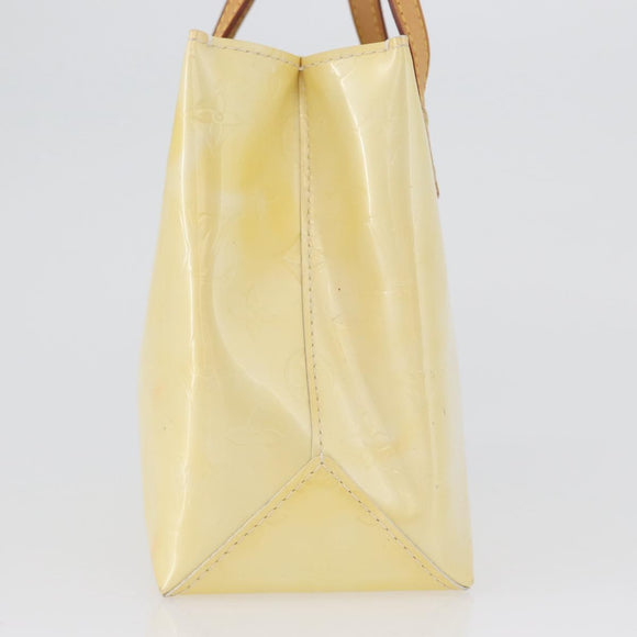 LOUIS VUITTON Monogram Vernis Reade PM Hand Bag Perle M91336 LV Auth ki6479