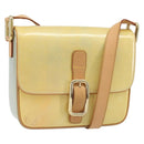 LOUIS VUITTON Monogram Vernis Christie GM Shoulder Bag Gris M91148 Auth ki6480-1