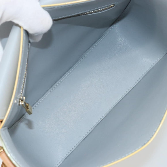 LOUIS VUITTON Monogram Vernis Christie GM Shoulder Bag Gris M91148 Auth ki6480
