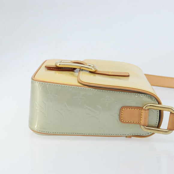 LOUIS VUITTON Monogram Vernis Christie GM Shoulder Bag Gris M91148 Auth ki6480