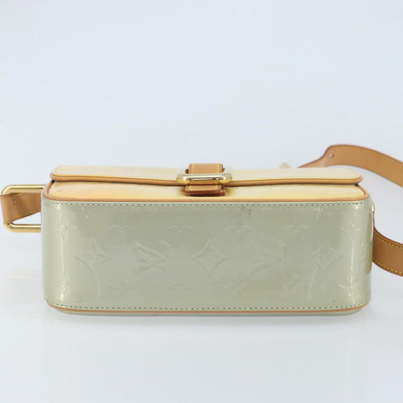 LOUIS VUITTON Monogram Vernis Christie GM Shoulder Bag Gris M91148 Auth ki6480