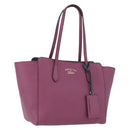 GUCCI Tote Bag Leather Pink Gold 354408 Auth ki6482-1