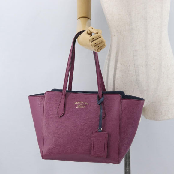 GUCCI Draagtas Leer Roze Goud 354408 Auth ki6482