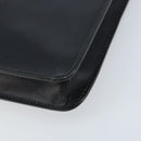 CELINE Shoulder Bag Leather Black Gold Auth ki6485-14