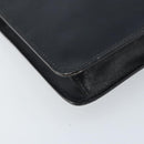 CELINE Shoulder Bag Leather Black Gold Auth ki6485-15