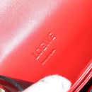 LOEWE Shoulder Bag Leather Red Gold Auth ki6486-19