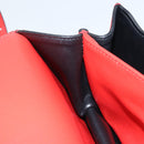 LOEWE Shoulder Bag Leather Red Gold Auth ki6486-21