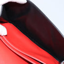 LOEWE Shoulder Bag Leather Red Gold Auth ki6486-11