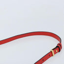 LOEWE Shoulder Bag Leather Red Gold Auth ki6486-14
