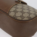 GUCCI Web Sherry Line GG Supreme Bag PVC Beige Gold 66 02 024 Auth ki6488-12