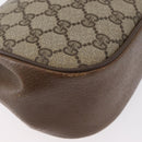GUCCI Web Sherry Line GG Supreme Bag PVC Beige Gold 66 02 024 Auth ki6488-13