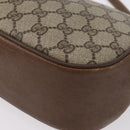 GUCCI Web Sherry Line GG Supreme Bag PVC Beige Gold 66 02 024 Auth ki6488-14