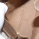 GUCCI Web Sherry Line GG Supreme Bag PVC Beige Gold 66 02 024 Auth ki6488-20