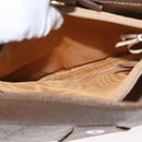 GUCCI Web Sherry Line GG Supreme Bag PVC Beige Gold 66 02 024 Auth ki6488-24
