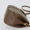 GUCCI Web Sherry Line GG Supreme Bag PVC Beige Gold 66 02 024 Auth ki6488-4