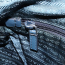 PRADA Shoulder Bag Nylon Blue Silver Auth ki6494-23