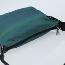 PRADA Shoulder Bag Nylon Blue Silver Auth ki6494-6